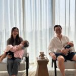 Nittha Jirayungyurn Instagram - Our two little piglets @mewnittha @marin.makin_kuha