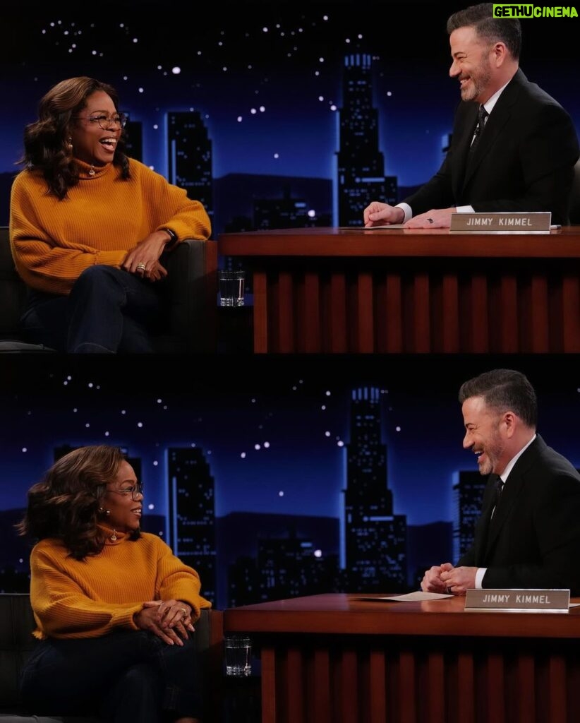 Oprah Winfrey Instagram - Thank you @jimmykimmellive for having me on to talk about everything, from my 70th birthday to all the O’s in Stedman’s life, but especially for giving me the space to speak about my new @abcnetwork special “An #OprahSpecial: Shame, Blame, and the Weight Loss Revolution.” I can’t wait for you all to watch it this upcoming Monday at 8 pm. And I hear y’all are asking about my zipper—I got the jeans last year at @louisvuitton! Jimmy Kimmel Show