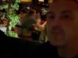 Paddy McGuinness Instagram - Every Christmas I get my auld Bolton pals out for a powsh meal. I worked at Warburtons with a couple of them in the 90’s! Touch of class from @sirmofarah who took time out to say hello and do pics with the cuddly toys. #christmas