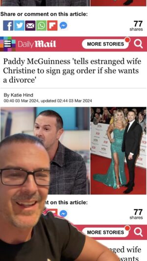 Paddy McGuinness Instagram - Straight up lies. Stress kills folks, don’t let the Bully’s win!!! 💪 PS you know it’s serious when I’m wearing my readers.
