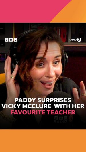Paddy McGuinness Instagram - This was so sweet 🥹 On Saturday Paddy McGuinness surprised Vicky McClure with her favourite teacher from school! 🧡

Listen to Paddy and Vicky’s full chat on BBC Sounds 🎧