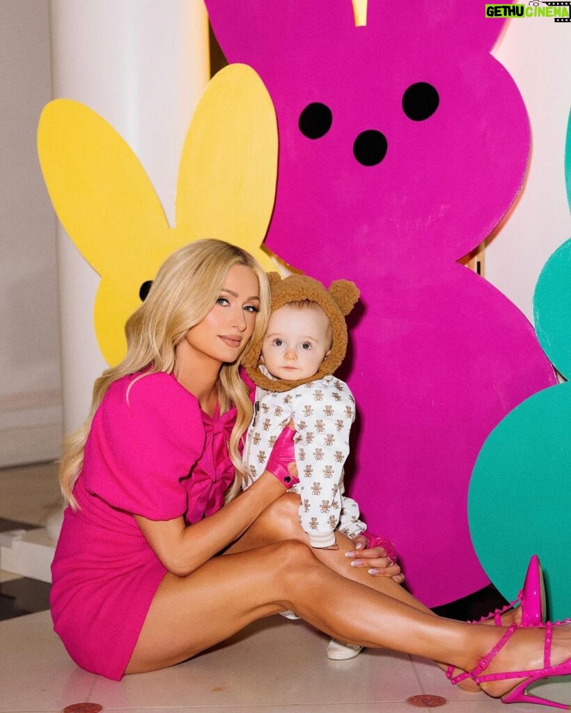 Paris Hilton Instagram - Me and my little Easter bear 🥹🧸 Beverly Hills, California