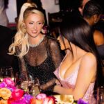 Paris Hilton Instagram - Thank you @TheOnlyJasonLee and @BadGalRiri for hosting such a beautiful dinner for the #HollywoodCares Foundation 💖 I had such a wonderful time being surrounded by incredible philanthropists and advocates who want to create a better world for the next generation! And Jason, thank you again for your kind words, meant so much to me🥹 So proud of you and all the incredible work you are doing for foster children. ❤️ #SlivingForACause ✨ The Little Door