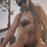Pearl Thusi Instagram - On this trip, I ate so much bread I gained about 6 KG in a week. I hope the bread in my bank account treats my bottom line the same way the bread in France treated my actual bottom. You need to be spongy 🧽 for this bikini bottom ok!? Ok! Bob!!!! Accessories from @preview_accessories Cannes