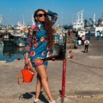 Pearl Thusi Instagram - Baddest fish in the sea 🐠🐋🐬 Fit : @thebemagugu Shoes, shades & bag - @europaart @preview_designer_collection @karllagerfeld Santa Maria Mozambique