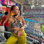 Polina Pushkareva Instagram - My first Super Bowl ever: ⠀ learning what American football is, seeing Rihanna and her performing for the first time in 7 years and announces that she is pregnant ⠀ BEST DAY EVER. So thankful to have a job that gives me experiences like this Super Bowl Central Az