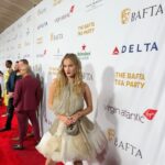 Polina Pushkareva Instagram - My first BAFTA tea party ⠀ Red carpets don’t feel as scary anymore, I already know a lot of people and feel way more comfortable approaching people first ⠀ When the industry slowly becomes familiar ✨ ⠀ My trips to LA also don’t feel as painful as before (y’all know I don’t like the city) and I feel that at some point of my life I’ll have to live in two cities: New York and LA Four Seasons - Doheny Drive