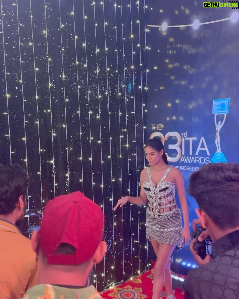 Poonam Pandey Instagram - #FunTimes @theitaofficial Celebrating excellence in television at the 23rd ITA Awards! Such an amazing night filled with talented stars, memorable performances, and lots of love. Grateful to be a part of this incredible industry. Cheers to amazing times! 🎉📺✨ #ITAawards #TVcelebration #memorablemoments This gorgeous outfit is designed by @officialsaishashinde PR handled by: @picturenkraft @parulchawla9