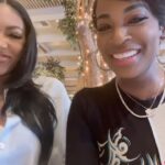 Porsha Williams Guobadia Instagram - We play all day🤸🏾‍♀️🤸🏽‍♂️😂❤️ #Bestie #CocktailConvos PS: @shameamorton Beverly Hills, California