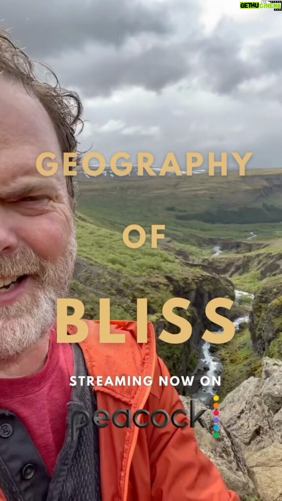 Rainn Wilson Instagram - A behind the scenes look at the making of #GeographyofBliss. Find your BLISS with me while I travel travel through Iceland, Bulgaria, Ghana, Thailand, and even Los Angeles. Streaming now on @peacock 📍🌍 🧳