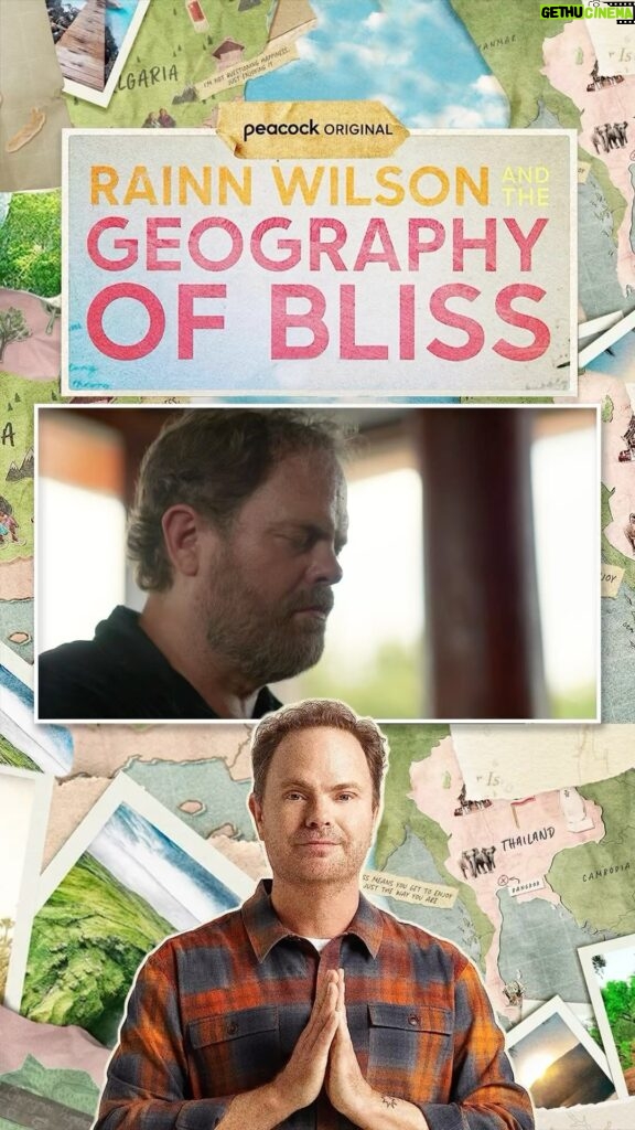 Rainn Wilson Instagram - Do you want to form an alliance with @the.office.alliance and @rainnwilson Absolutely you do. Start by watching episodes of #GeographyOfBliss on @peacock