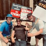 Rainn Wilson Instagram – Had a delightful meet-up on the picket lines with some old #SoulPancake creatives… @zach.anner and @bensheltonfilms. I’m thrilled the AMPTP called the WGA yesterday and asked for a sit-down. Maybe we make some progress…