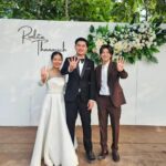 Rathavit Kijworalak Instagram - Earth tone So happy to celebrate this day with you both! 👰🐶