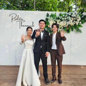 Rathavit Kijworalak Instagram - Earth tone
So happy to celebrate this day with you both! 👰🐶