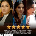 Raveena Tandon Instagram - #Repost @ibtimes_india with @use.repost ・・・ Patna Shukla Review: Raveena Tandon, as a lawyer Tanvi Shukla, is on the quest for justice along with a stellar star cast including Anushka Kaushik, Manav Vij, Chandan Roy Sanyal, Jatin Goswami, and the late Satish Kaushik, among others. Have you watched it yet? @officialraveenatandon @reachdanishmanzoor #raveenatandon #patnashukllaonhotstar @disneyplushotstar
