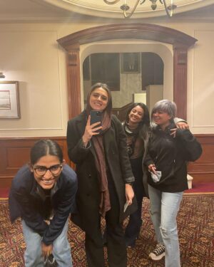 Riddhi Dogra Instagram - Tiger 3 for a Minute🌟🌟🌟🌟

For as long as I remember, CINEMA and Dreams and Love and Beauty has been only one thing for me - The Legendary -  Mr. Yash Chopra 🙏🕉️😇

Age 5 - Chandni was the first memory I had of being in a movie theatre.
And I continue to be an ardent Fan. 

Yes. The ultimate dream is the Leading part. 
But, For the sake of that ‘5 year old, 10 year old, that teenager, that first time in love, first time heartbroken , first time dressing up like a lady’ in me I had to have this experience.

As an actor, the calculation of time on screen may be brief. But for the joy and hope he has given me growing up -  the chance to be in the Yash Raj World was too precious to waste waiting for something big. 
(YOLO)

#bandbaajabaaraat is my ‘wake me up let’s go’ film. And a big reason for me to do this part was to be on Maneesh’s set, see him at work and be directed by him. 

Thank you @yrf #adityachopra 
@shanoosharmarahihai #maneeshsharma for bringing me into this world. The film is running successfully at all cinemas. Near and far. Go watch it. The story is king and this film has terrific story.

@BeingSalmanKhan is superlative and the heart of the film. You can feel the soul of the character in his performance. Its an absolute treat to watch him. 

Meanwhile, I’m waiting for my Big role🤞🧿😅Till then heart is satiated with Shaheen 🧕♥️🌟 #tiger3