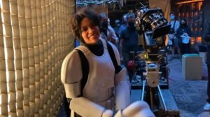 Rosario Dawson Instagram - Crossing the streams…!

(Wouldn’t you wear a stormtrooper outfit to serenade Danny DeVito in a #hauntedmansion for his birthday if you could, too…?!)

@hauntedmansion 
@disney
@starwars
@ahsokaofficial