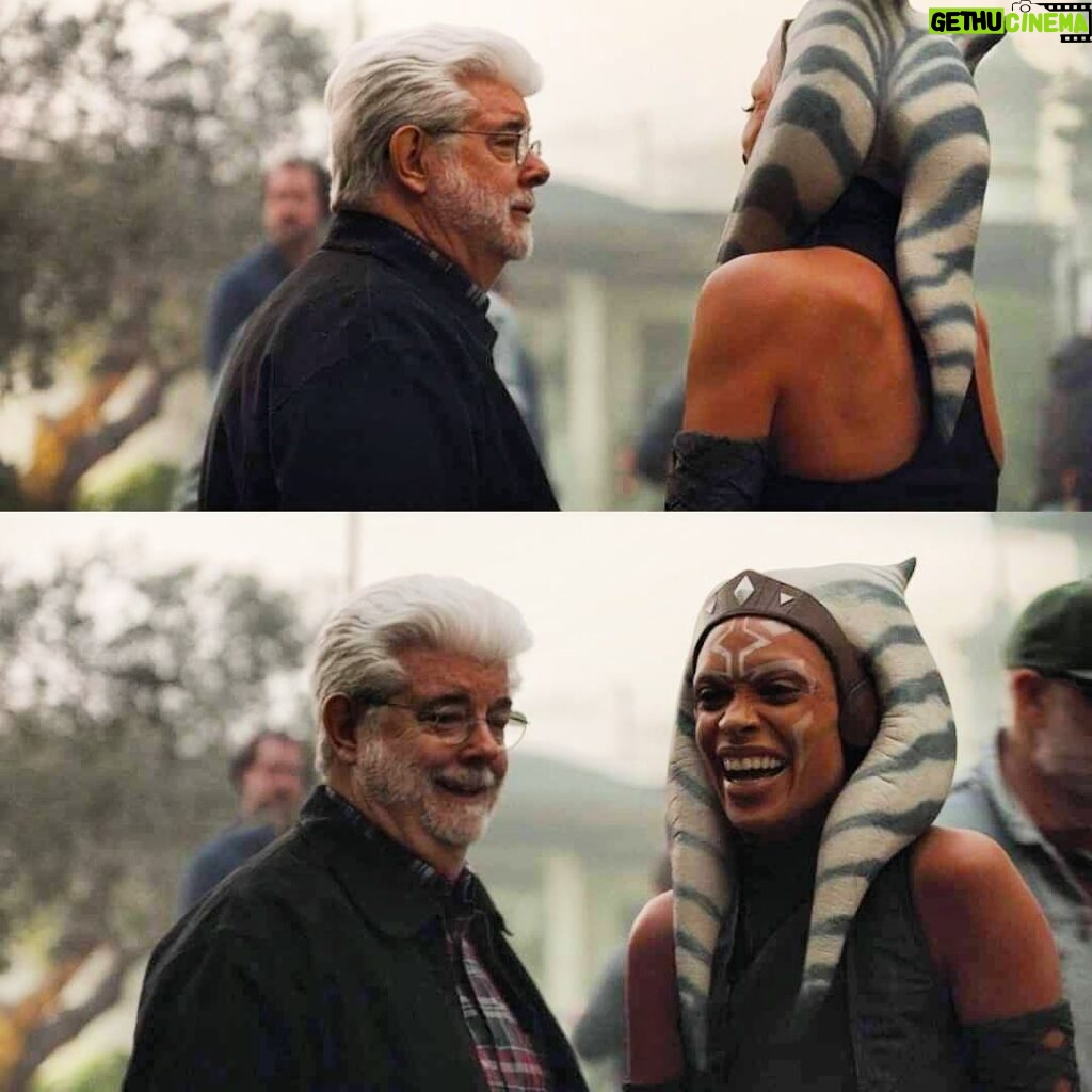 Rosario Dawson Instagram - Happy Birthday 🎈 George Lucas. What an honor it is to be part of your universe. 🌌 #starwars #lucasfilm