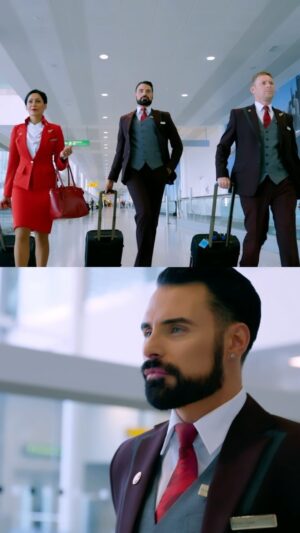 Rylan Clark Instagram - I’ve always been obsessed with the idea of becoming cabin crew, Virgin Atlantic made my dreams come true ✈️
 
I got to learn from the best in the business working alongside the crew in Economy, I couldn’t believe how hard they work whilst making everyone feel special. Even I had to take a break to enjoy their iconic Mile High Tea, it’s just too good! Although I nailed the iconic strut, I think I’ll leave it to the experts for now.
 Best day ever x #ad