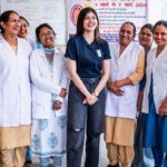 Sanjana Sanghi Instagram - These stars ❤️✨ Did you know? The healthcare sector relies heavily on women healthcare workers! Earlier this week, I had an opportunity to see our impressive Auxiliary Nurse Midwives in action💉👩🏽‍⚕️👩🏽‍🍼. They work tirelessly to ensure the well-being of women and children across the country. Thanks to @undpinindia I also got to witness the incredible impact of #eVIN (Electronic Vaccine Intelligence Network) 📲💊. This innovative technology is easing the workload of ANMs and revolutionizing the way vaccines are managed and distributed, ensuring that every child receives life-saving vaccines on time. Together, let’s continue to support and empower the women who are making a difference in our communities every single day! #InvestInWomen #IWD2024