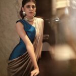 Sanjana Sanghi Instagram - A saree a day, in every possible way ✨💥 #Obsessed • from our #KadakSingh premier night in #Kolkata 💜 • Kolkata - The City of Joy