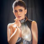 Sanjana Sanghi Instagram - Thank you @elleindia for honouring me with the Elle Exemplary Talent at the #ElleGraduates2023 🖤 And for such a fun evening @aineenizamiahmedi ✨ Wearing @amitaggarwalofficial Styled by @eshaamiin1 ✨