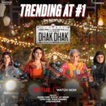 Sanjana Sanghi Instagram - #DhakDhak is now trending at #1 on Netflix! 🏍️ @netflix_in @taapsee @diamirzaofficial @fatimasanashaikh @dudeja_sahaab @pranjalnk #RatnaPathakShah @viacom18studios