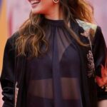 Sanjana Sanghi Instagram - This feeling…. 💕✨ We had the honour and joy of launching our film Kadak Singh’s trailer at the prestigious and grand opening ceremony of the 54th @iffigoa ✨💜 The roar & cheer of a stadium full of cinema lovers, and the encouragement from stalwarts of our fraternity I have long admired - are etched in my heart forever! Go watch our #KadakSingh trailer now if you haven’t! Goa