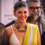 Sanjana Sanghi Instagram - The Gala World Premier of #KadakSingh at @iffigoa was such an incredible honour. An afternoon of showing our film for the very first time to overwhelming love from the audiences. So special. 💛✨ IFFI Goa