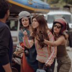 Sanjana Sanghi Instagram - Darte toh hum kisi ke baap se nahi hai 😏 Humare trailer ko itna pasand karne liye, dhanyavaad ❤️🙏🏻 #RadheRadhe #ManjariThings #DhakDhak See you, on October 13th ✨🩷 📸: @khamkhaphotoartist