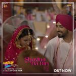 Sara Gurpal Instagram - SHAGNA DA DIN from LAMBRAN DA LAANA is out now (Link in story) Movie releasing on 26th January 😈
