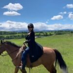 Sarah Rafferty Instagram - August slipped away…but Calgary you are swoon worthy. So grateful for the gorgeous vistas, wondrous big skies, my dreamy fake kids, our amazing crew and my gentle four legged friend, Cowboy. #happytobehome #backtoschool #deartaylorsheridancanihaveajob? Calgary, Alberta