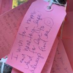 Sarah Rafferty Instagram - Safely visited the wishing tree at Descanso Gardens today. And I cried, (like you told me too @michaelmedicola) and just like I did when I visited Shrines and Temples in Japan and read the prayers handwritten and hung up on small wooden plaques (with @mauracraig1). At the time I thought it might be the jet lag. Today I know it’s the reminder that we are all so much more alike than we are different. My little one will get her wish, but over zoom this year. And we will hold out hope for next Christmas. Meantime I join the prayers I read today (swipe). May everyone have a home; I wish Marie and everyone like her peace in their time of such grief; may your life be happy and healthy and may LOVE ALWAYS FIND YOU; to Jackson’s Aunt, I pray your “darling nephew”will be cured of cancer; may the states be truly united in love; may Covid be over; and above all may there be MORE MAGIC.