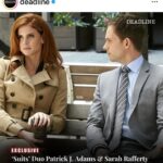 Sarah Rafferty Instagram - You may have heard that this summer Suits, a show we began filming back in 2010 broke streaming records to the tune of billions of minutes. 57.7 billion minutes to be exact. I’ve never been strong at the maths, but I think that number is hard for anybody to wrap their brain around. I’m so insanely grateful that our show has been received in this way, but how do we really metabolize that? My hope is that it’s through connection….I’m thrilled to link arms with my intrepid ever loving brother @patrickjadams as we (re?) watch Suits episode by episode and chat with our extended Suits family from in front of and behind the camera, and of course, with the viewers who made it all possible. I hope you’ll join the conversation, the party, the walk down memory lane and together we can make some meaning out of all that fancy math. More to come soonish, meantime big thanks to Patrick for trusting me to join him on this deep dive, the amazing team @siriusxm for shepherding us, @kikishrader for jumping onboard, and the support and enthusiasm of #Suits creator and all around big daddy @akorsh9.