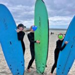 Sarah Rafferty Instagram - Goes surfing ONE single time (swipe) …turns into this person🤙…wishes she were that person 🏄‍♂️ Big Thanks to the beautiful @theseabird resort and @northcountysurfacademy The Seabird