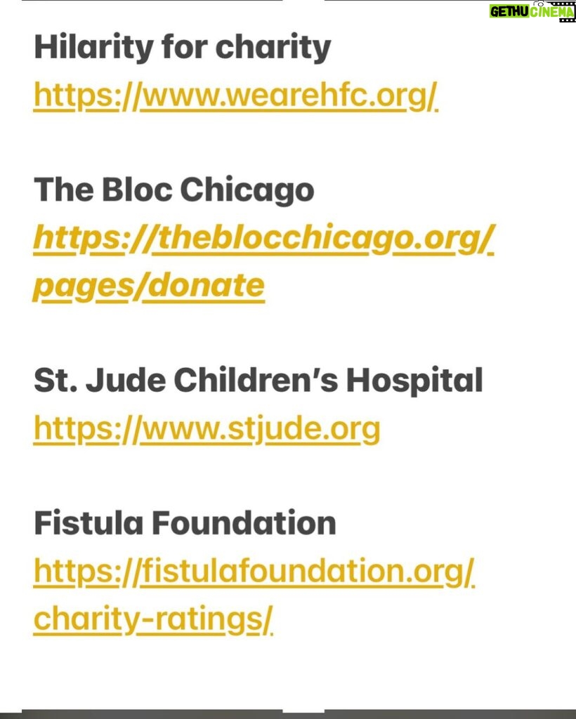 Sarah Silverman Instagram - Here are the charities I’m giving to this year if you’re looking for some good ones! ❤️❤️ @aneraorg