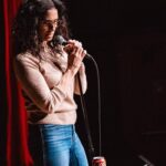 Sarah Silverman Instagram - At @bethstelling ‘s @largolosangeles show I needed to get low. 📸by @Jill.Petracek