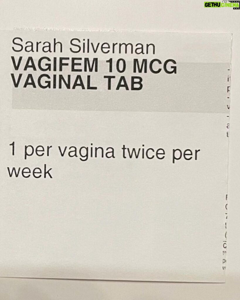 Sarah Silverman Instagram - #NotAnAd