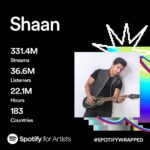 Shaan Instagram - Gratitude🧿 #SpotifyWrapped