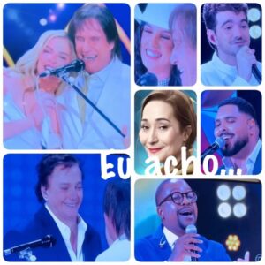 Sonia Abrão Instagram - Eu acho…
🔺…que o simples de qualidade sempre vai funcionar! O especial de ROBERTO CARLOS desse ano é a prova disso! Tinha tudo o que o público gosta: o Rei leve, descontraído, bem humorado, renovado e cantando lindamente! ❤️
🔺…também tinha mais música que papo, nada de enrolação! Um sucesso atrás do outro, do Roberto e de seus convidados! Programa enxuto, que fluiu e deu prazer de ver e ouvir! 🎶🎶
🔺…o time de convidados merece elogios à parte! A apresentação mais empolgante, ao lado do Rei, foi a de  MUMUZINHO, já FÁBIO JR. deu banho de romantismo, ANA CASTELA provou pq é a estrela sertaneja, JÃO transbordou com seu jeito único de cantar e até PAULO VIEIRA entregou tudo no palco, firme e estiloso, mostrando que nele humor rima com cantor! 😍
🔺…que, apesar de todos os convidados serem sucesso, quem mais impressionou o Rei foi LUÍSA SONZA, a primeira a dividir o palco com ele, que ficou ligado na interpretação dela, esbanjou carinho com a loira, aplaudiu! E acertou em cheio, pq LUÍSA brilhou total em cena! Linda e emocionada por estar ao lado do Roberto, tirou o nome do Chico da letra de sua música e deu a volta por cima! Um belo momento! 🌟
🔺… que o especial surpreendeu e inovou ao terminar, pela primeira vez, em décadas, sem a música “JESUS CRISTO”, um hino na hora da tradicional distribuição das rosas! Desta vez, foi substituída pela recente “EU OFEREÇO FLORES”, que emociona pelo amor e humildade com que um ídolo, da dimensão de ROBERTO CARLOS, agradece o carinho do público! Tocante! 🌹
🔺…que a edição das imagens finais foi de muita beleza e sensibilidade! Que a mensagem na voz do Rei, enquanto rolavam os créditos, também! É BONINHO, na direção do especial, provando que não é preciso reinventar a roda, basta saber fazer! Sou só aplausos! 👏👏👏👏👏