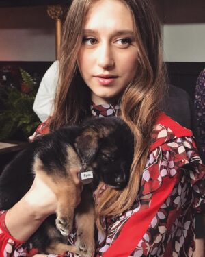Taissa Farmiga Instagram - Puppies for promotion, #tiff2018 does it right! Happy to support @whattheyhad movie, but pups and cuddles are the right kind of encouragement 🐶💕 #favabean #sixweeksold #rescuepup #adoptdontshop #WhatTheyHad