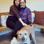 Taryn Manning Instagram - No wonder this doggy is permanently smiling…@whitneycummings as a mommy, yay 😁 #mona #laughter #smiling is #life Los Angeles, California