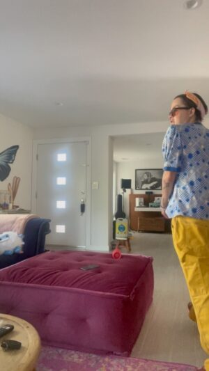 Taryn Manning Instagram - Happened again. I was cleaning my house for the weekend and MJ came on 😳 quick break! Lol #dancing #cleaning #mj