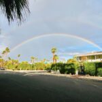 Taryn Manning Instagram - When a crystal meets the sunshine ☀️ #today #beautiful #rainbow #firmament 🌈💧