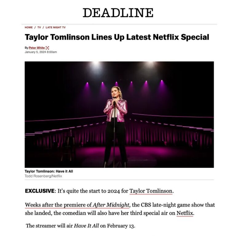 Taylor Tomlinson Instagram - My new @netflix special Have It All is out February 13 💞
