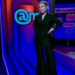 Taylor Tomlinson Instagram - Another round of great suits selected by @taraswennen 🖤💙💚♥️💗 @aftermidnight Makeup - @debraferullomakeup Hair - @hairbyhavana5 Jewelry - @_jennybird @demarson @jewelsbysunaina @ettika @theofficialpandora @fossil @margojewelry_ @8otherreasons @baublebar @mazinjewels @jenmeyerjewelry