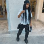Teyana Taylor Instagram - Tomboy wit a lil pop of pink-a-boo 💕