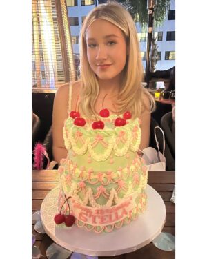 Tori Spelling Instagram - It’s official… my baby girl Buggy 🐞 is 15! So proud of the incredible human you are @stella_mcdermott08 . You have always led with kindness and empathy. Despite bullying in many areas of your life you continue lead with hope and optimism and are an inspiration to girls everywhere. Your heart is giant! And, you excel at everything you do. Baker, Master Chef winner, crochet wizard, designer, DIY dream, makeup master, fashionista, and extreme animal lover. Best big sister and fur baby mama. You inspire me daily and I aspire to be the human you are when I grow up! I love you my #bffbaby Thx @katanarobata for the most incredible birthday dinner party for my girl. And, my friend @shaesavin you are the best ❤️ And, @claymakescakes always the best cakes! You totally nailed Stella’s vintage vision. And, @misskimdow your hair color OMG ❤️! Thx to her besties and family for always loving and supporting Stella. xoxo