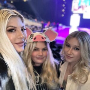 Tori Spelling Instagram - Blended is Better… our complete beautiful inside and out blended family. And, what an amazing family tradition to all be together at. Been coming to #disneyonice since @thejackmonty was 7 years old. He’s 24 now. It’s a family holiday tradition we love. Look at all these amazing kiddos. Ages 24 to 5. Plus, I got to spend some quality time with some of my fave mom friends. It was a win win night. Thx @marquecomm for always showing our family the best time and the VIP private skating before the show scored me HUGE mom points! Btw… go see this years #disneyonice its literally the BEST one yet!
#familyfirst #holidaytraditions