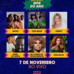 Vanessa da Mata Instagram - 🥭 Passarinhos em festa!! A música VEM DOCE recebeu indicação ao Prêmio Multishow 2023 na categoria MPB do Ano. A canção “Vem Doce” é composição minha com @papatinho. Aguenta coração! 😍 #Repost @multishow Salve a música popular brasileira! 🎵 Confira os indicados na categoria MPB do Ano no #PrêmioMultishow 2023: ✨ @gilsonsoficial, @rachelreisc e @omulu – Bateu ✨ @gilsonsoficial e @lagumoficial - Céu Rosé ✨ @luisasonza – Chico ✨ @rubelrubelrubel e @xandedepilares - Grão de Areia ✨ Elza Soares – No Tempo da Intolerância ✨ @vanessadamata – Vem Doce Nesta edição, “MPB do Ano” e outras categorias terão seus vencedores decididos pela Academia do Prêmio Multishow, um grupo diverso, formado por especialistas da música 🤩 Você confere os vencedores no dia 7 de novembro, ao vivo. Prepare sua torcida! 🗣️ Para decidir os vencedores das categorias com voto popular, entre em gshow.globo.com/multishow 😉 #VanessadaMata #VemDoce #premiomultishow #premiomultishow2023 #multishow